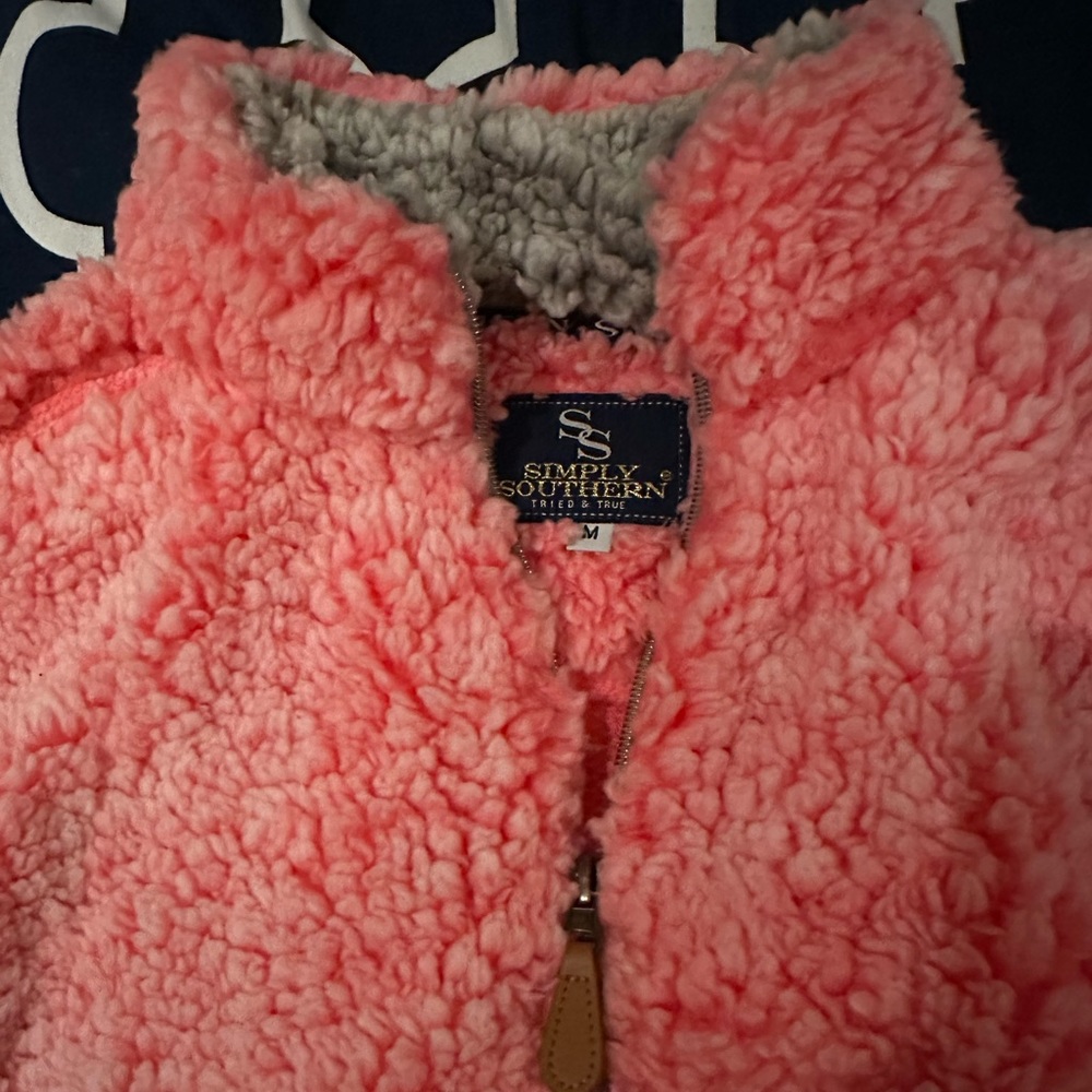 Women’s Sherpa 1/4 zip size M pink
